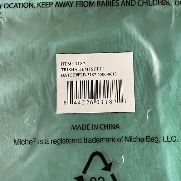 NWT Miche Demi Trisha Shell, Teal Green; Item no. 3187 batch #PLB-3187-5506-0613 - Picture 2 of 3